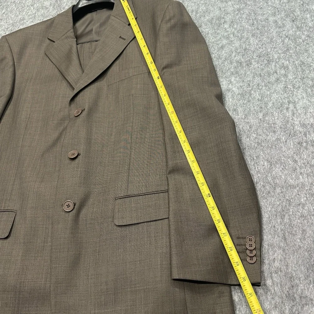 Capezzio Uomo Super 140s Merino Wool Men's Suit Jacket Coat 3-Button - Size 42L